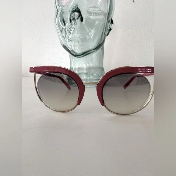 Ferrgamo Pink Cat Eye Sunglasses SF909S Funky Retro Designer